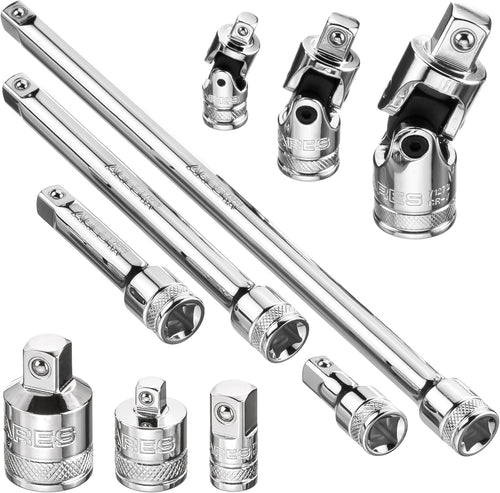 71270 10-Pc Socket Extension Set - Adapters, Extensions & U-Joints