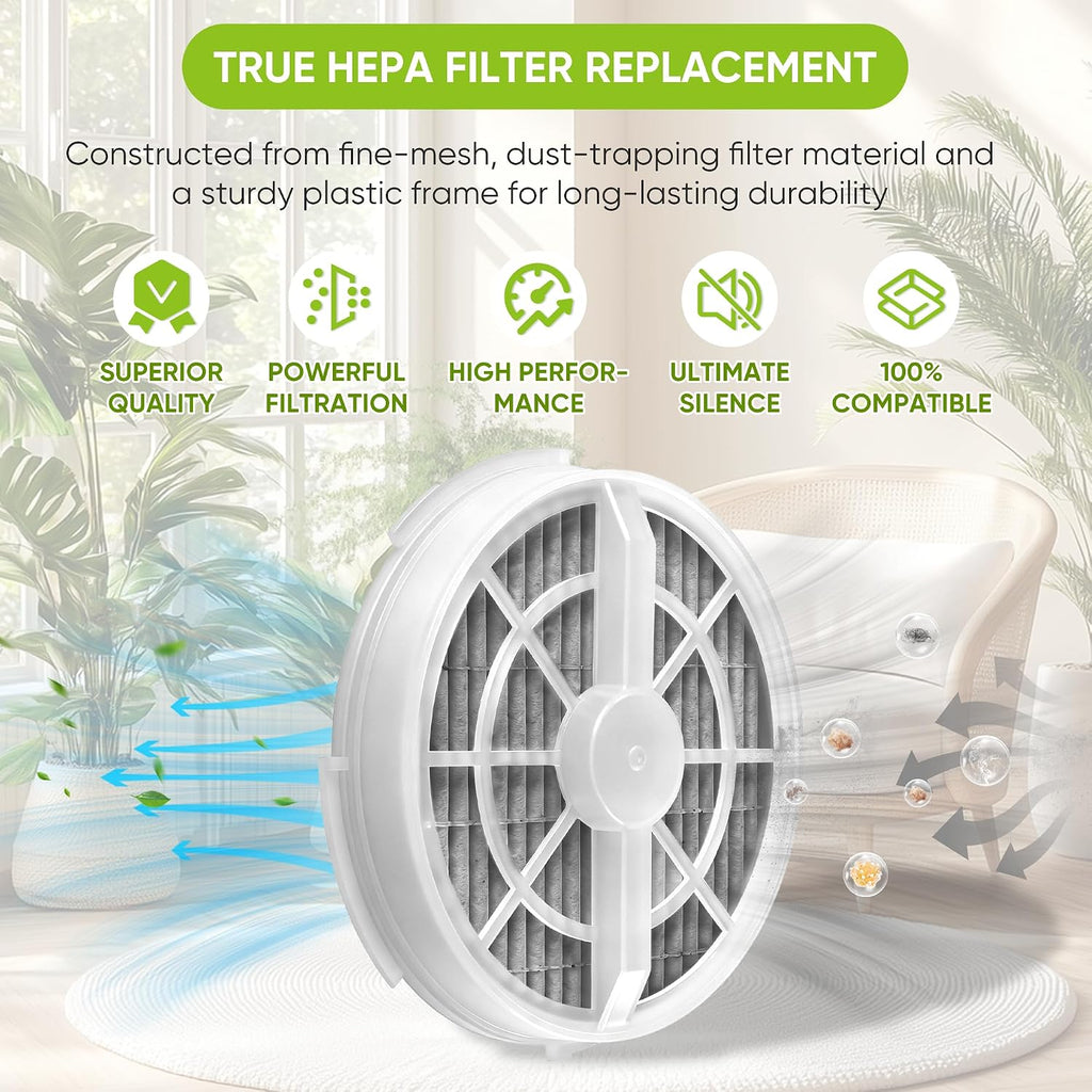 6 Pack Replacement HEPA Filter with Activated Carbon for Frida Baby Air Purifier 3 in 1, RIGOGLIOSO Air Purifier GL2103 and SY900S, JINPUS GL-2103, LTLKY 900S, Meleden Air Purifier GL2103