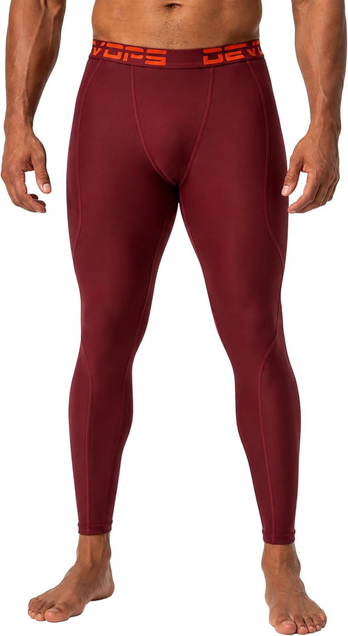 2-3 Pack Men'S Compression Pants Leggings Tights Pocket/Non-Pocket