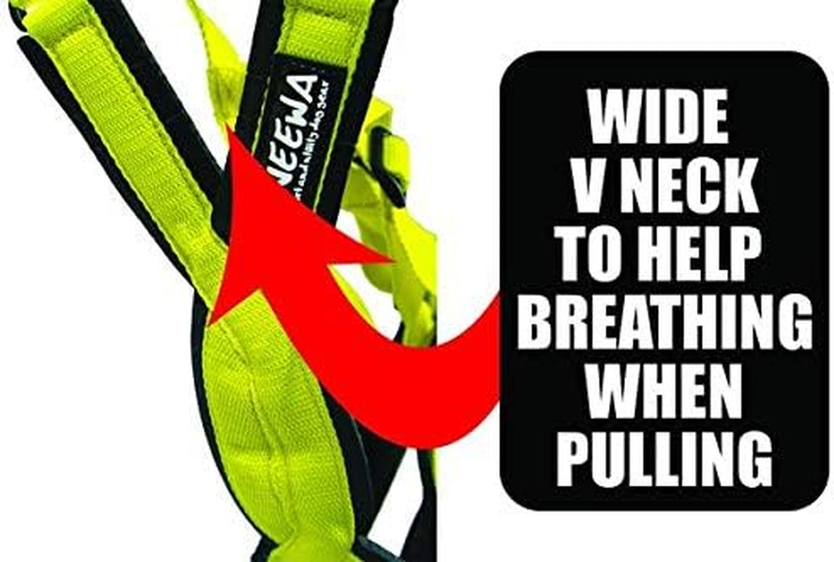 Adjustable Sled Pro Harness - Large, Blue, Dog Pulling Harness, Great for Dog Joring