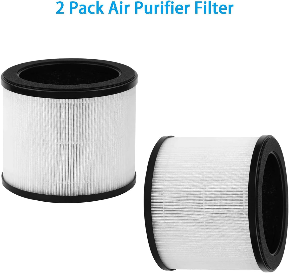 360° Air Purifier Filter for Bionaire BAPF361 - HAPF360 Type J Replacement Filter Compatible with Holmes HAP360W, 2 Pack