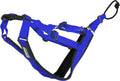 Adjustable Sled Pro Harness - Large, Blue, Dog Pulling Harness, Great for Dog Joring