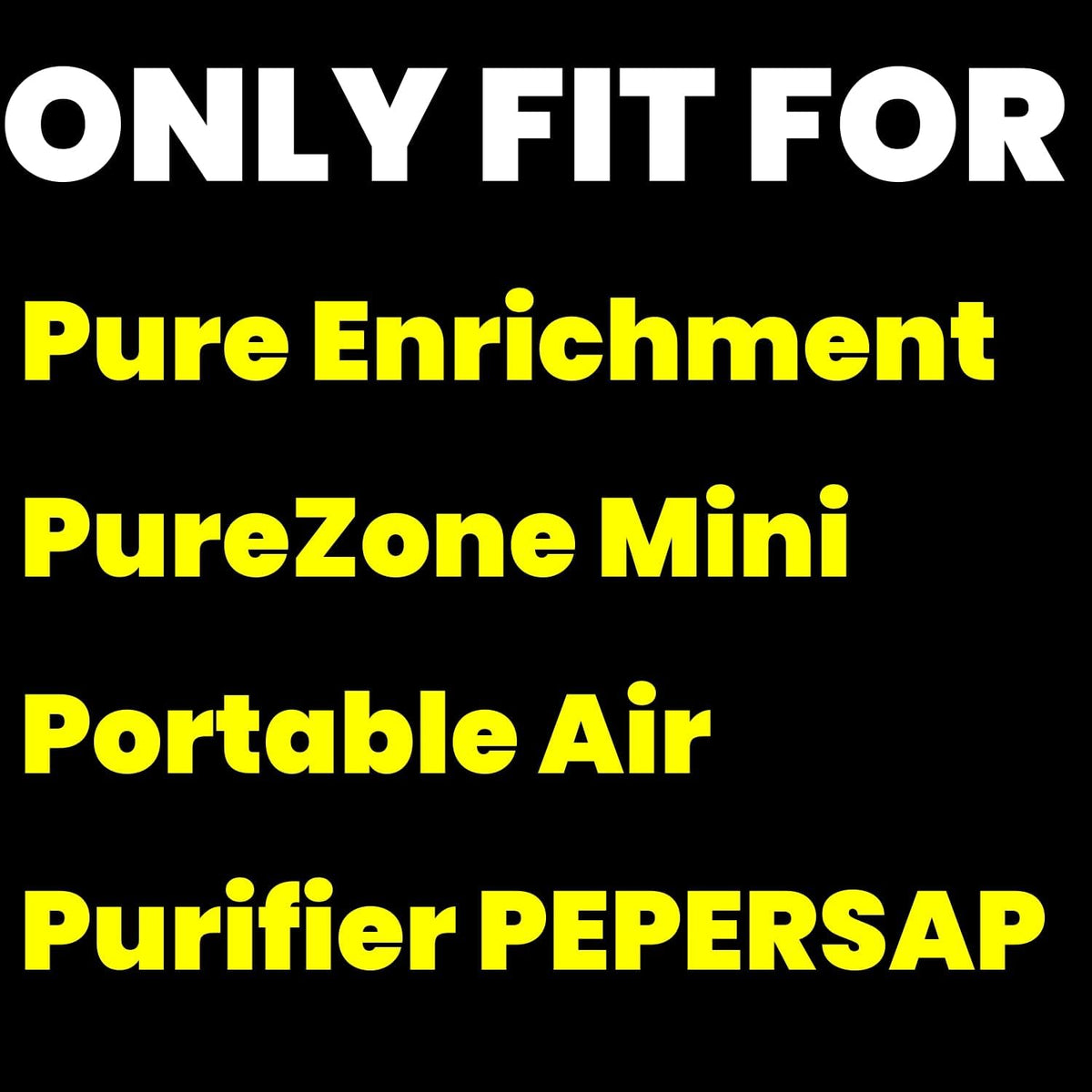 4 Pack Filters for Pure Enrichment Purezone Mini Portable Air Purifier