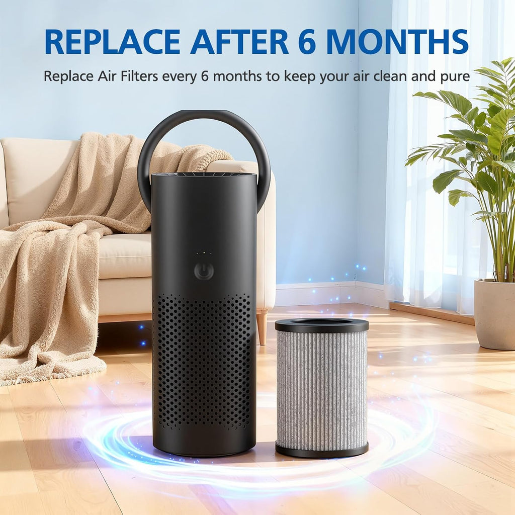 4 Pack Filters for Pure Enrichment Purezone Mini Portable Air Purifier