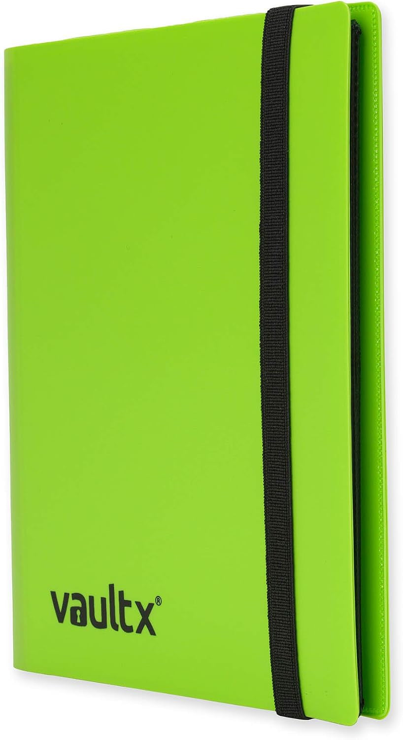 4 Pocket Strap Trading Card Binder 160 Cards Side Loading (Green)